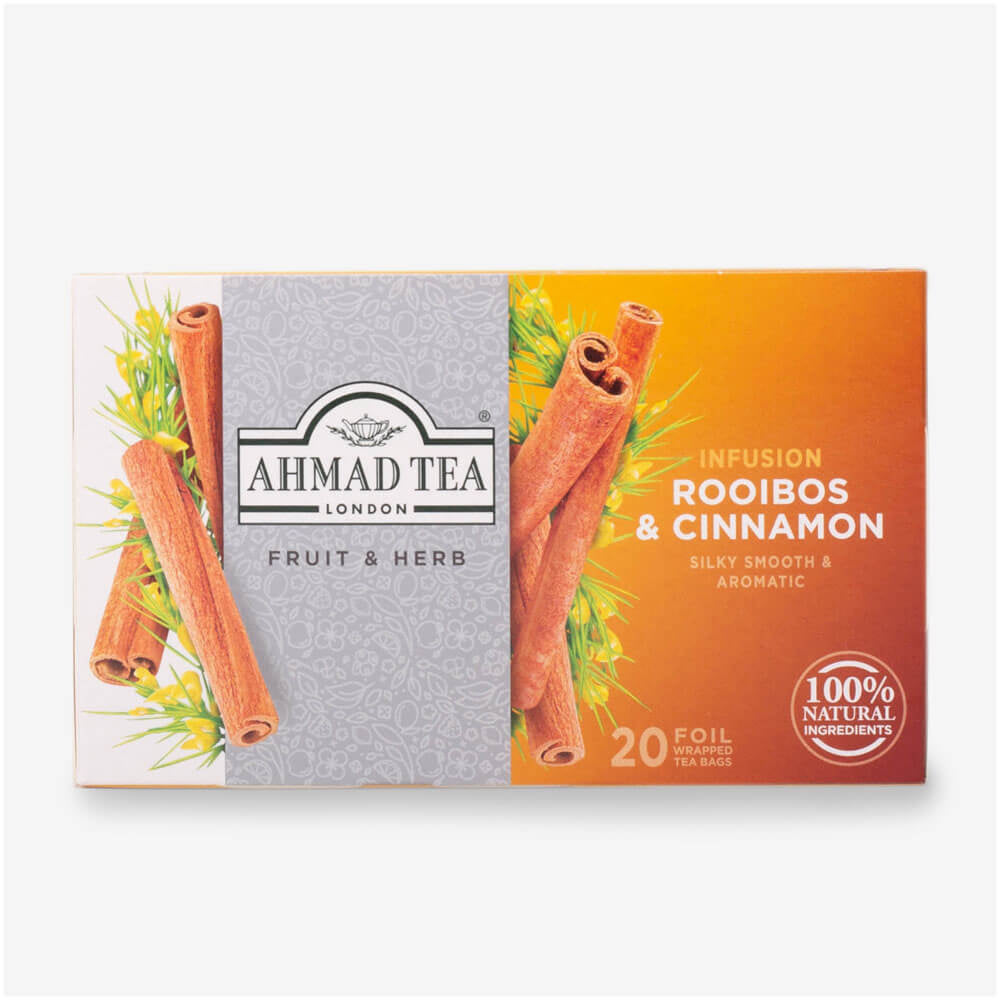 Rooibos Cinnamon Infusion Teabags Ahmad Tea London Tealovers